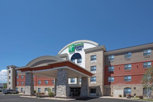 a rendering of the front of a hotel at Holiday Inn Express Hotel & Suites Grand Junction by IHG in Grand Junction