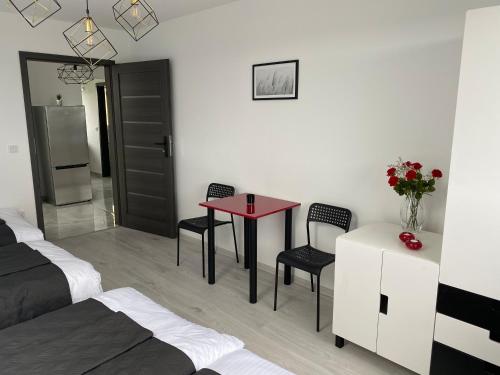Ruang duduk di Apartamenty Emerald Hills