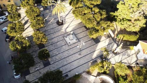 an overhead view of a wooden fence with trees at THE PALACE B&B and Apartments in Santo Stefano di Camastra