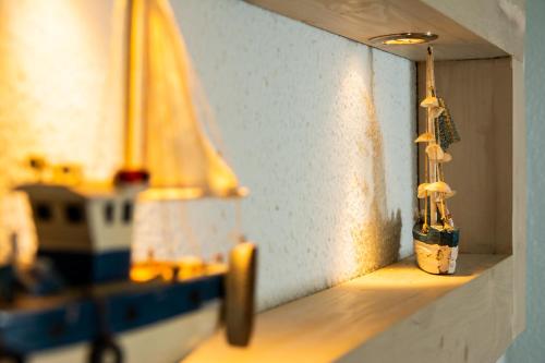 Modern Apartment 100m. from the Seaにあるシーティングエリア