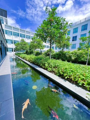 Πισίνα στο ή κοντά στο Haiya homestay Imago Shopping Mall 海雅民宿Imago购物 广场