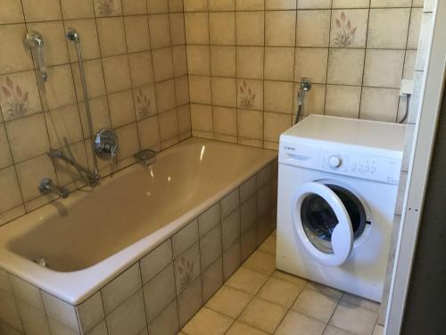 Ένα μπάνιο στο Ferienwohnung-Bayrisch-Nizza