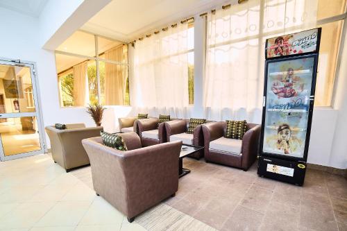 Istumisnurk majutusasutuses Dunia Hotel Bamako Centre