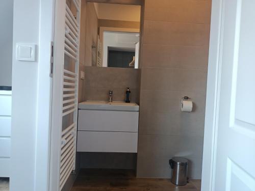 Koupelna v ubytování Apartamenty Koło Brzegu