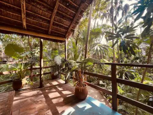 Taman di luar Dos Ceibas Tulum - Feel Good Hotel