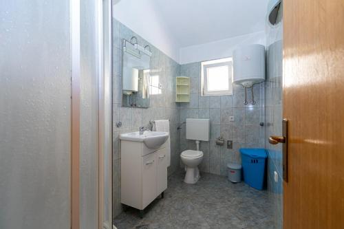 Kúpeľňa v ubytovaní Family-friendly apartments with swimming pools Nin, Zadar - 18821