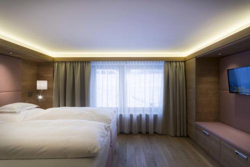 Hotel Garni Panoramaにあるベッド