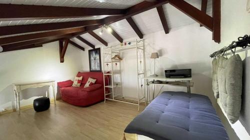Posezení v ubytování Appartement La Cannelle