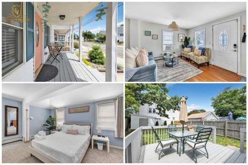 a collage of photos of a house at Milford Entire House near Walnut Beach in Milford