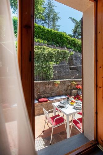 Balkoni atau teres di Casa Marcella nel cuore del Chianti