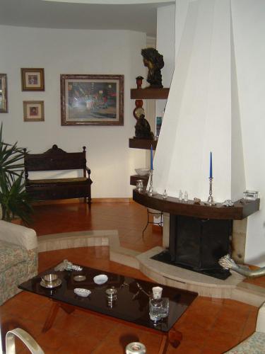 Χώρος καθιστικού στο B&B Villa Napoli