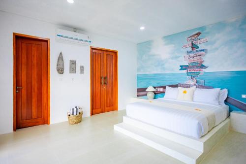 Postel nebo postele na pokoji v ubytování Lombok Khophilauvillas