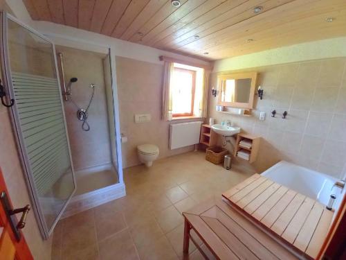Ванна кімната в Landhaus Friedl