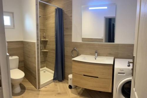 Kúpeľňa v ubytovaní Appartement Terrasse proche centre et canal