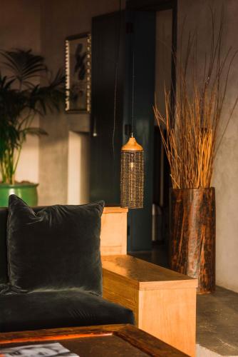 a living room with a couch and a table at Casa Sua in Famara