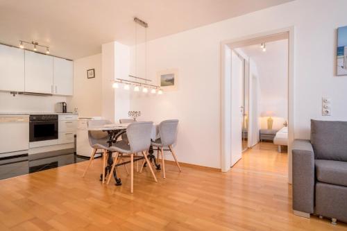 Kuchyň nebo kuchyňský kout v ubytování Appartement Rathausplatz