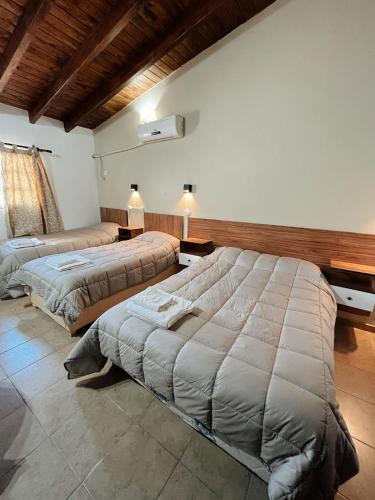 a bedroom with two beds in a room at Hospedaje Los Ilustres in Tunuyán