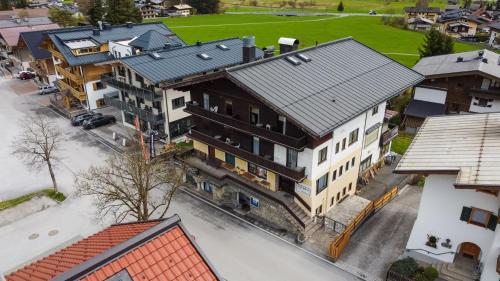 an overhead view of a building in a city at Ludwighaus in Neukirchen am Großvenediger
