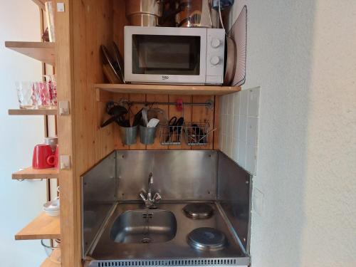 Studio 3 personnes, WiFi et animaux admis, Arc 1800 Villards - FR-1-411-143