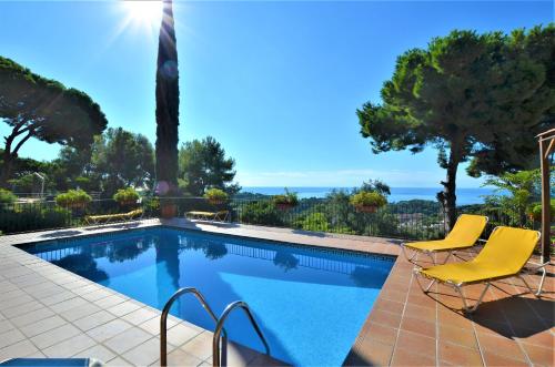 Bazén v ubytování VILLA FLORES 8 personas LLORET DE MAR nebo v jeho okolí