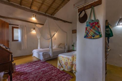 Ένα ή περισσότερα κρεβάτια σε δωμάτιο στο Villa Sowilo