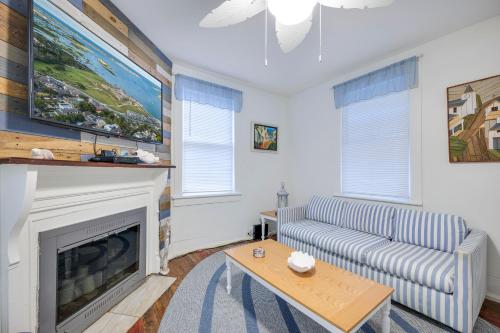 Χώρος καθιστικού στο Cozy Casita
