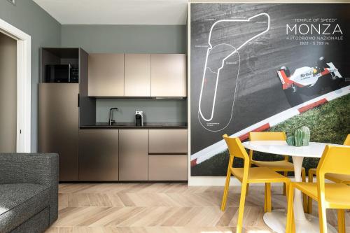 Dapur atau dapur kecil di Casa Duomo Luxury Suites