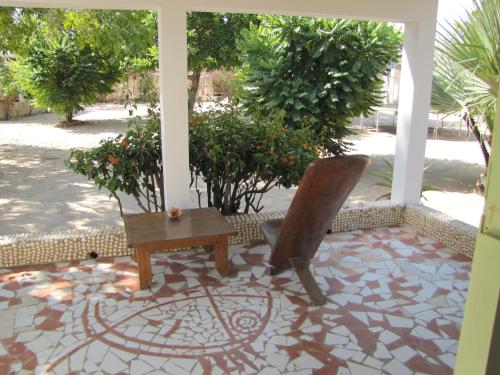 Aed väljaspool majutusasutust Bazouk Du Saloum Ecolodge Solidaire