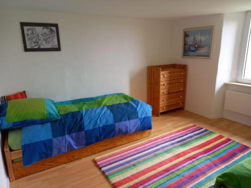 Postel nebo postele na pokoji v ubytování Casa di vacanza in Capriasca ( Lugano )