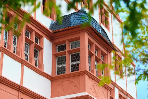 a building with a gambrel roof at Hotel Im Schulhaus in Lorch am Rhein