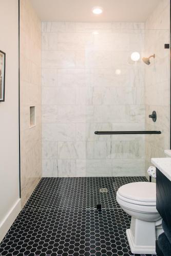 Koupelna v ubytování Stellar Suites