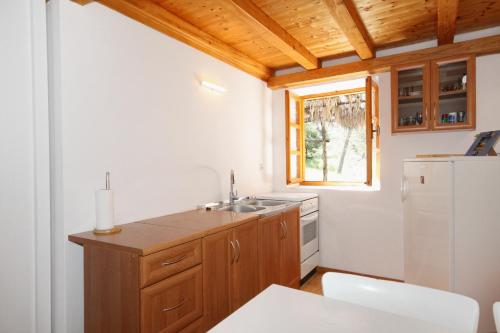 Kuchyňa alebo kuchynka v ubytovaní Seaside holiday house Cove Grebisce, Hvar - 3375
