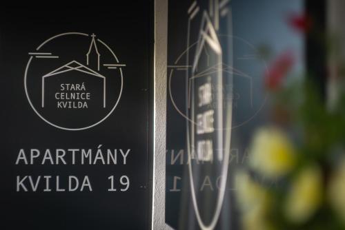 a close up of a wine label on a bottle at Stará Celnice Kvilda in Kvilda