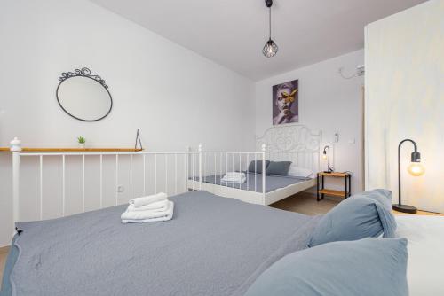 Postel nebo postele na pokoji v ubytování Villa Moki ZadarVillas