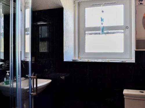 ニュートン・スチュワートにあるRiversideのバスルーム(洗面台、窓付)