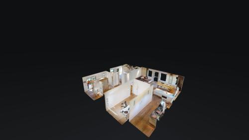 a view from above of a table with at Designer-Loft mit Whirlpool in Cologne