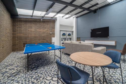 Instalaciones para jugar al ping pong en Classy Loft in Parque Virrey o alrededores