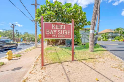 a sign that says kittleayay surf next to a street at Kihei Bay Surf 236 in Kihei