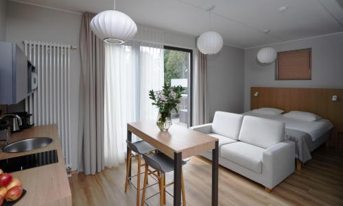 Una televisión o centro de entretenimiento en Wasa Resort Hotel, Apartments & SPA