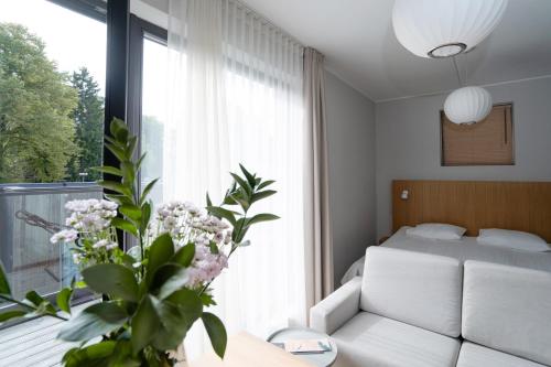 Cama o camas de una habitación en Wasa Resort Hotel, Apartments & SPA