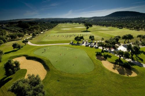 an aerial view of the golf course at a resort at Arcos Gardens Sol Rent Golf in Arcos de la Frontera
