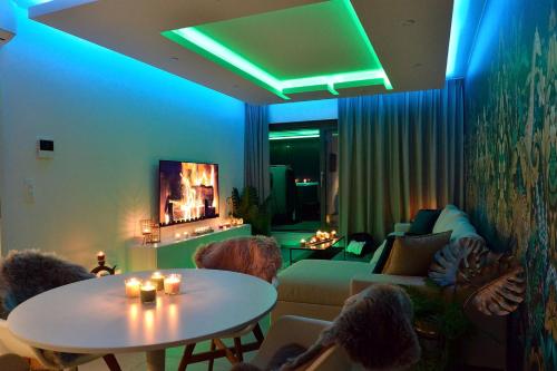 Zona de estar de SuiteDreams-Jungle Suite - Liège
