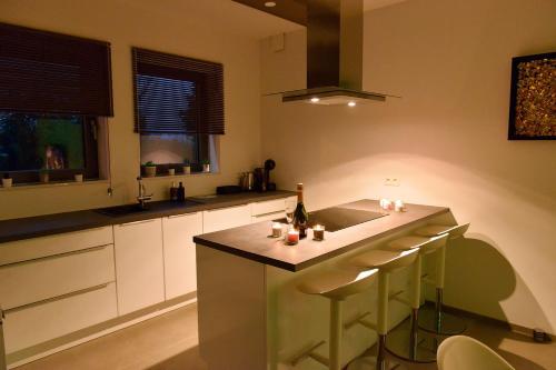 Una cocina o zona de cocina en SuiteDreams-Jungle Suite - Liège