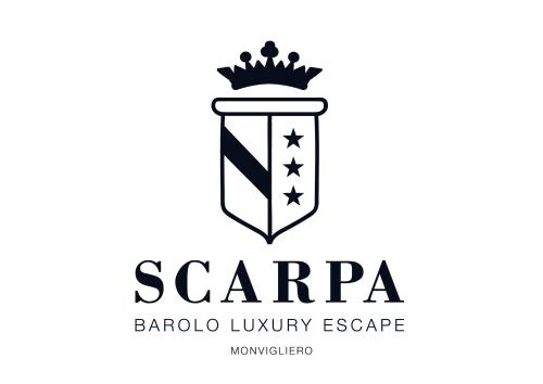VerdunoにあるScarpa Villas - Barolo Luxury Escapeの冠のロゴを付けた盾
