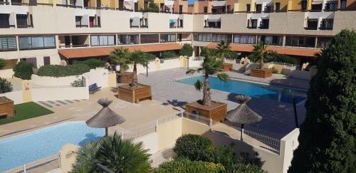 Gruissan-Port-T2-2chambres-5pers-43m2-climatisé-Parking-Valerie