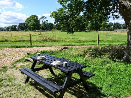 a picnic table in a field with a tree at Beech - Ukc4847 in Cantley