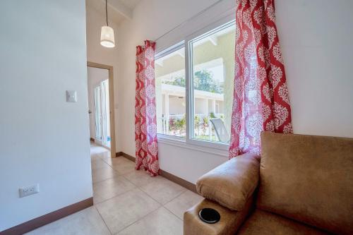 Χώρος καθιστικού στο Villa Casa Azul & Arena Blanca Apartamentos