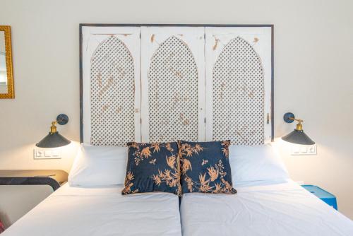 Katil atau katil-katil dalam bilik di Hotel Albaicín
