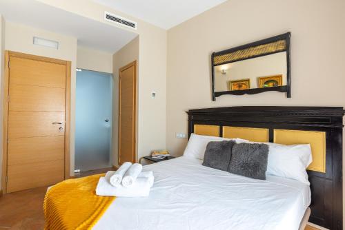 Katil atau katil-katil dalam bilik di Hotel Albaicín