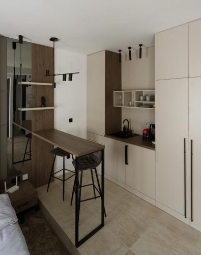 Η κουζίνα ή μικρή κουζίνα στο Prime Apartment Kragujevac